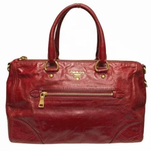 Pre-owned Leather prada-bags Prada Vintage , Red , Dames