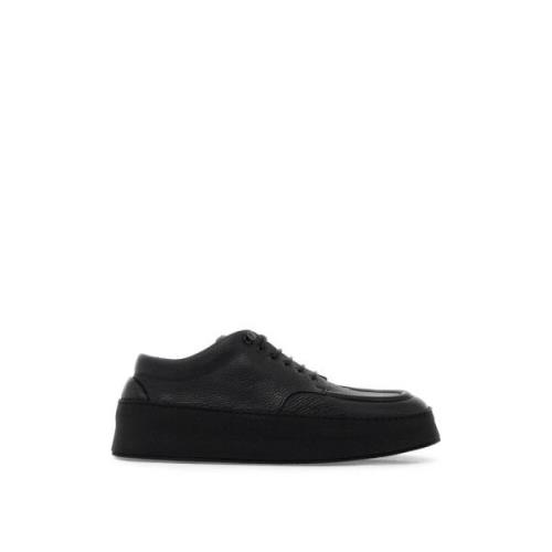 Met de hand gehamerde leren sneakers Marsell , Black , Heren