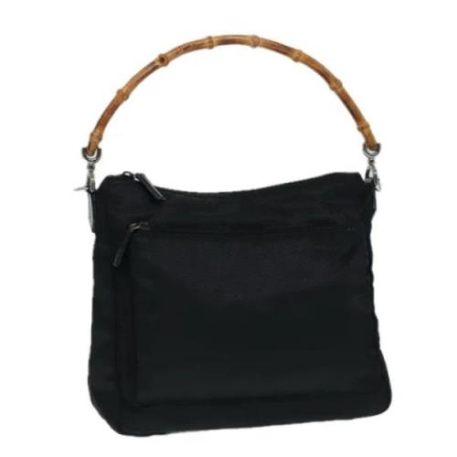 Pre-owned Nylon handbags Gucci Vintage , Black , Dames