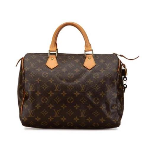 Pre-owned Canvas handbags Louis Vuitton Vintage , Brown , Dames