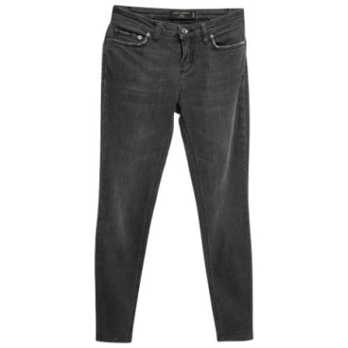 Pre-owned Denim jeans Dolce & Gabbana Pre-owned , Gray , Dames