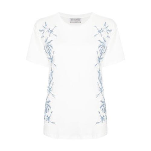 Off White T-shirt Dames Casual Wear Ermanno Scervino , White , Dames