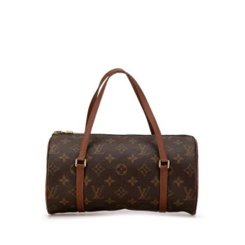 Pre-owned Canvas handbags Louis Vuitton Vintage , Brown , Dames