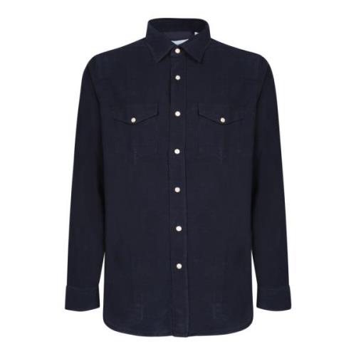 Blauwe T-shirts Polos Aw24 Lardini , Blue , Heren