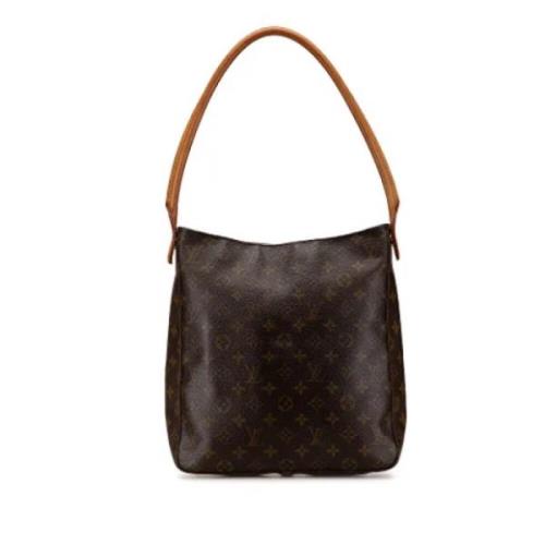 Pre-owned Canvas handbags Louis Vuitton Vintage , Brown , Dames