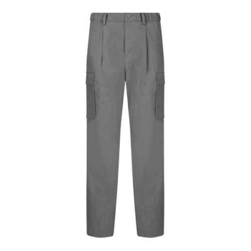 Grijze Broek Verhoog Stijl Veelzijdig Herno , Gray , Heren