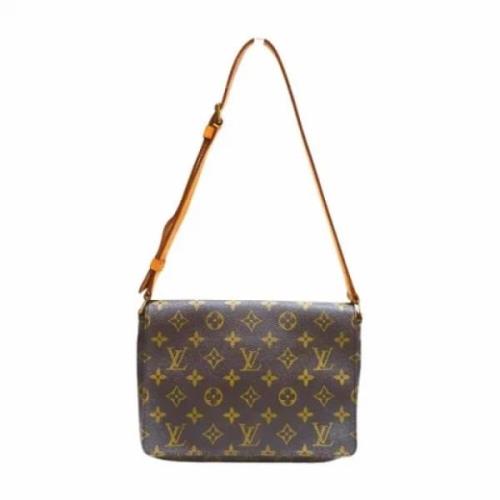 Pre-owned Fabric louis-vuitton-bags Louis Vuitton Vintage , Brown , Da...