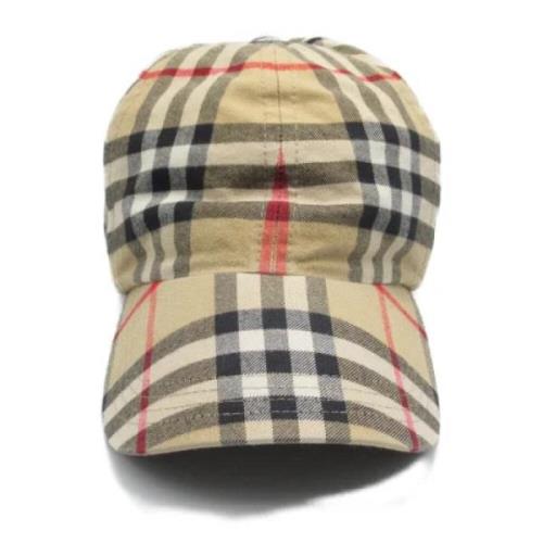 Pre-owned Cotton hats Burberry Vintage , Beige , Dames