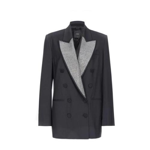 Zwarte Blazer Dameskleding Pinko , Black , Dames