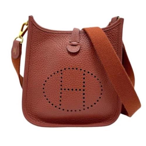 Pre-owned Leather shoulder-bags Hermès Vintage , Brown , Dames