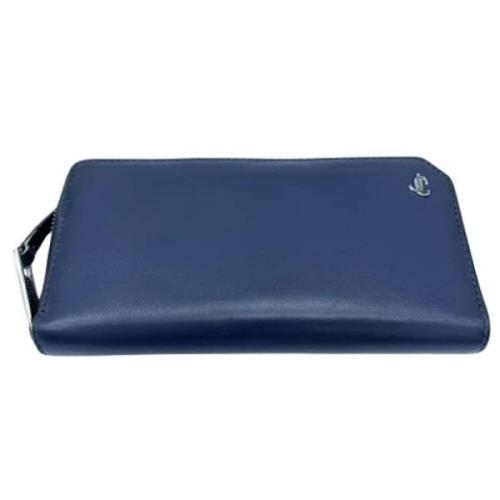 Pre-owned Leather wallets Jimmy Choo Pre-owned , Blue , Dames