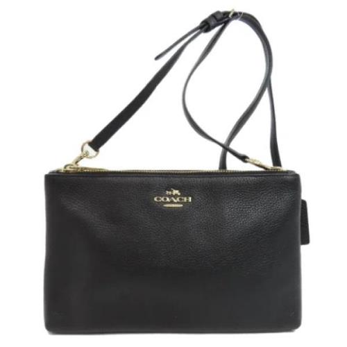 Pre-owned Leather shoulder-bags Coach Pre-owned , Black , Dames