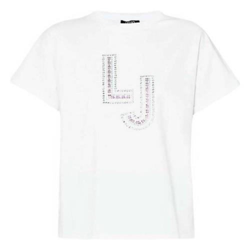 Elegante en Comfortabele T-Shirt Liu Jo , White , Dames