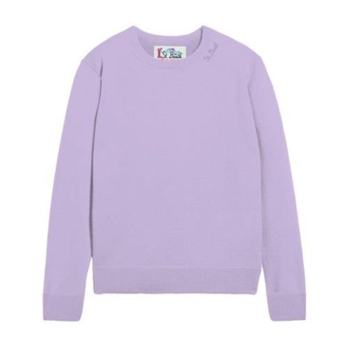 Paarse Sweaters voor Vrouwen MC2 Saint Barth , Purple , Dames