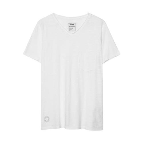 Witte Terry T-Shirt Zadig & Voltaire , White , Heren