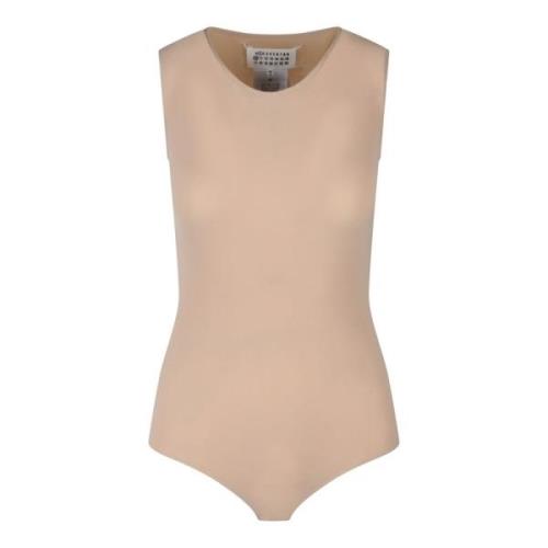 Iconische Gestikte Nylon Body Maison Margiela , Beige , Dames