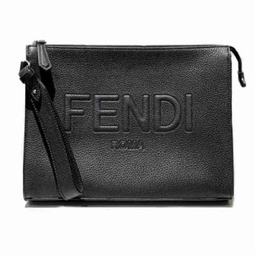 Pre-owned Leather fendi-bags Fendi Vintage , Black , Dames