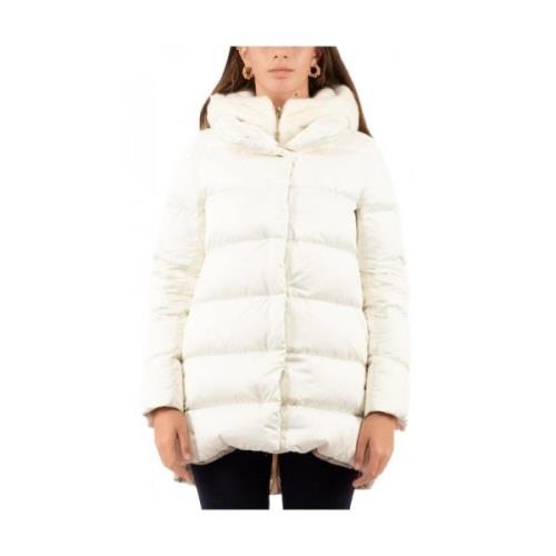 Dames Puffer Jas Herno , White , Dames