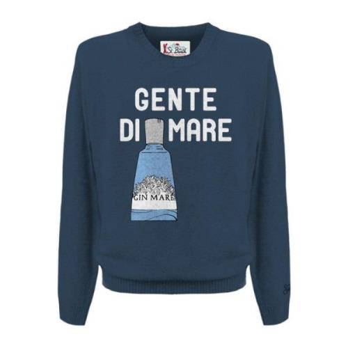 Stijlvolle Sweaters Collectie MC2 Saint Barth , Blue , Heren