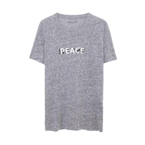 Stijlvol Grijs Overdyed T-Shirt Zadig & Voltaire , Gray , Heren