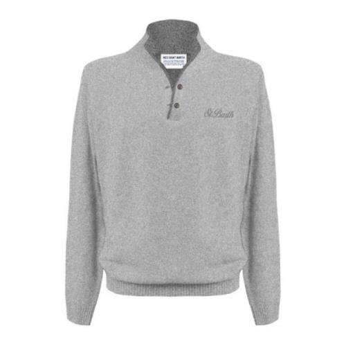 Grijze Sweaters voor Mannen MC2 Saint Barth , Gray , Heren