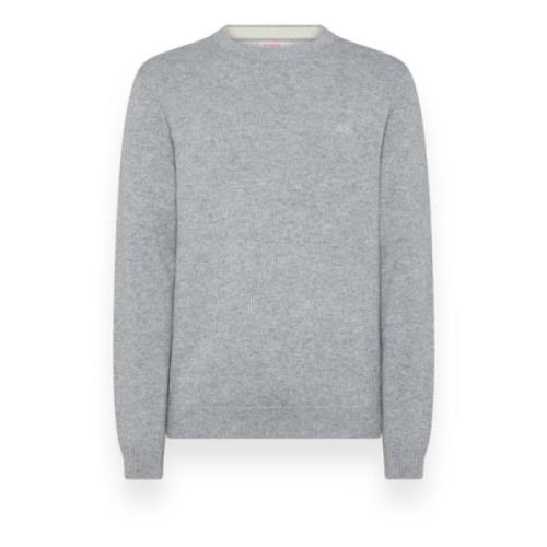 Warm Ronde Solide Trui Sun68 , Gray , Heren