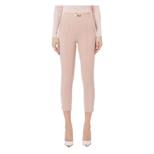 Stretch Carne Sigaretbroek Elisabetta Franchi , Pink , Dames