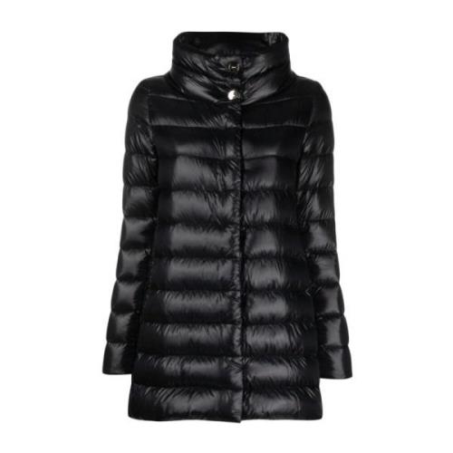 Zwarte Jas voor Vrouwen Aw24 Herno , Black , Dames