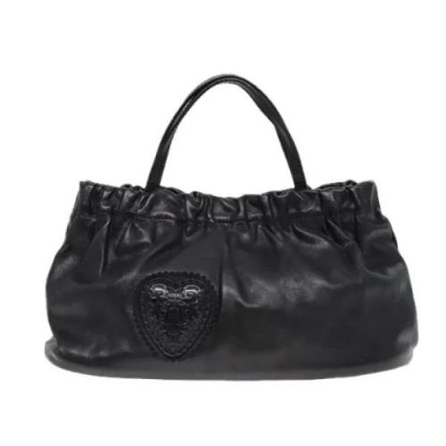 Pre-owned Leather gucci-bags Gucci Vintage , Black , Dames