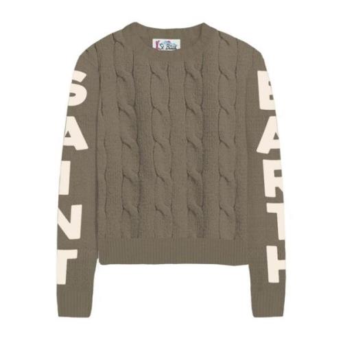 Bruine Sweaters voor Mannen MC2 Saint Barth , Brown , Dames