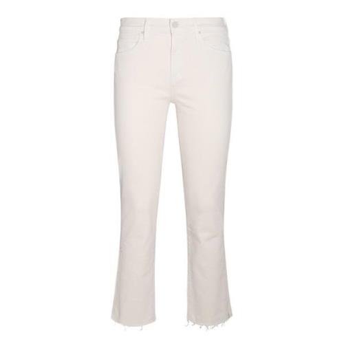 Bijgesneden jeans Mother , White , Dames