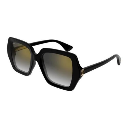 Ct0507S 001 Sunglasses Cartier , Black , Dames