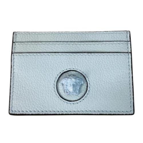 Pre-owned Leather wallets Versace Pre-owned , Blue , Dames