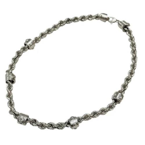 Pre-owned Stainless Steel bracelets Louis Vuitton Vintage , Gray , Dam...