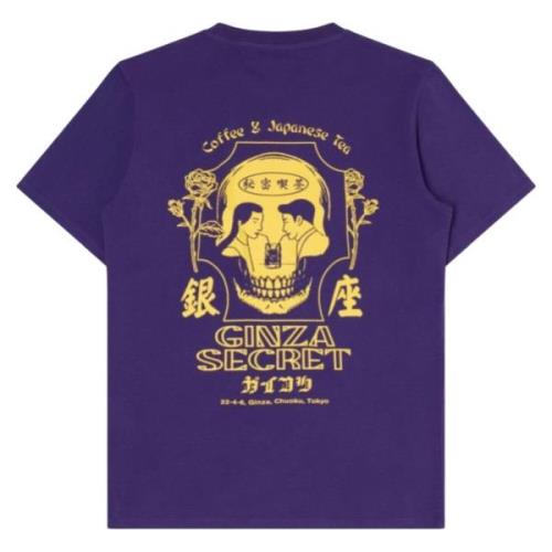 Ginza Secret T-shirt Paars Edwin , Purple , Heren