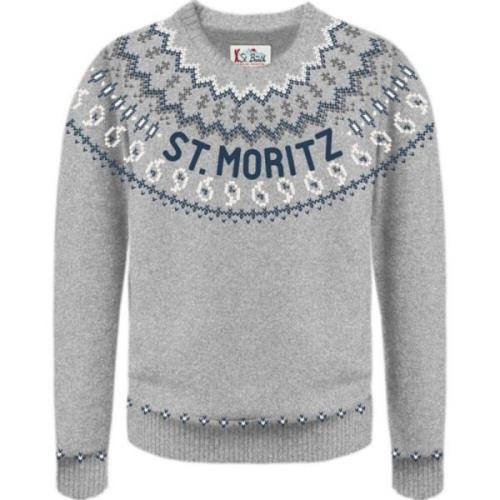 Grijze Sweaters voor Mannen MC2 Saint Barth , Gray , Heren