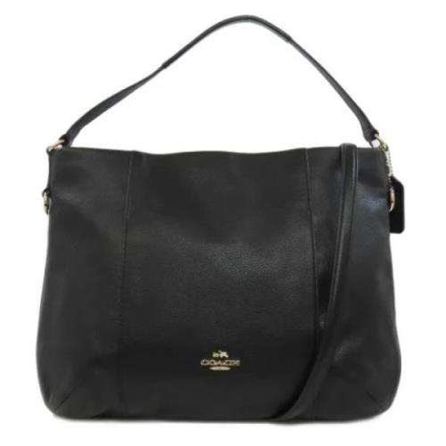 Pre-owned Leather handbags Coach Pre-owned , Black , Dames