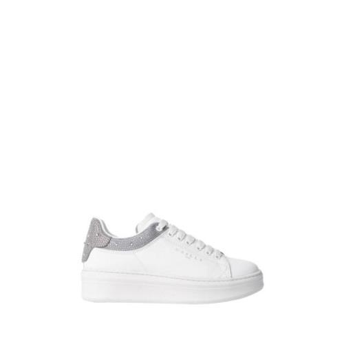 Zilveren Modieuze Sneakers Stijlvol en Elegant Gaëlle Paris , White , ...