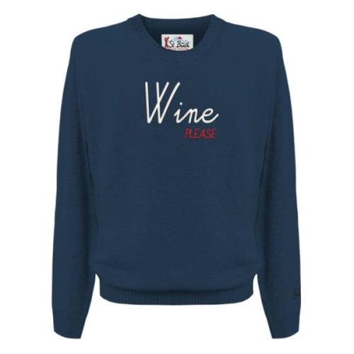 Stijlvolle Sweaters Collectie MC2 Saint Barth , Blue , Heren