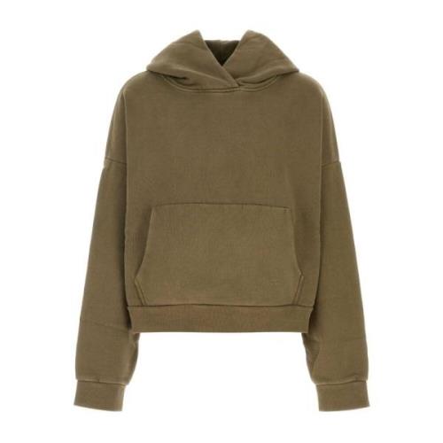 Oversize Army Green Katoenen Sweatshirt Entire Studios , Green , Heren