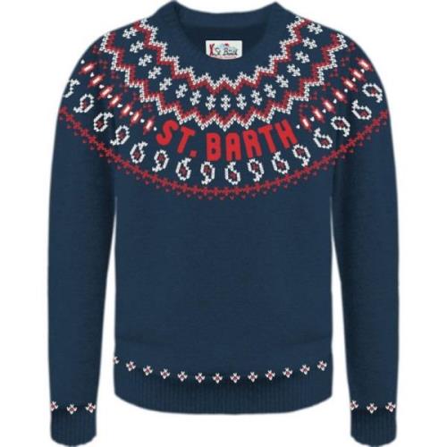 Stijlvolle Sweaters Collectie MC2 Saint Barth , Blue , Heren