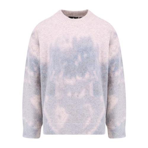 Alpaca Wolmix All-Over Print Sweater Represent , Gray , Heren