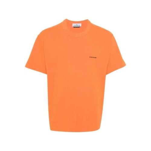 Gebonden T-shirt in Oranje Stone Island , Orange , Heren