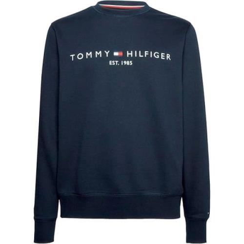 Blauwe Biologische Katoenen Trui Tommy Hilfiger , Blue , Heren