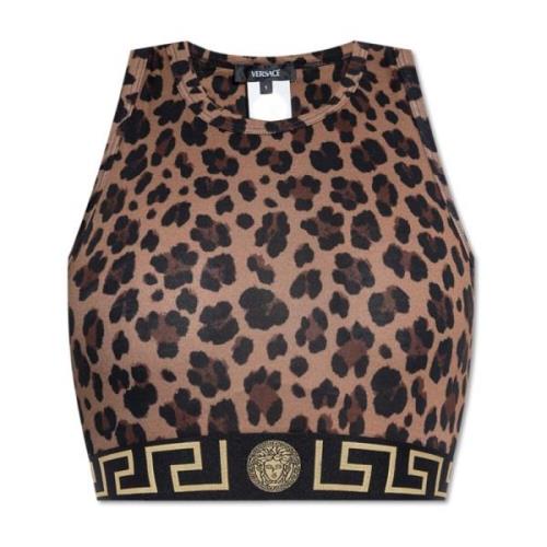 Top met dierenmotief Versace , Brown , Dames