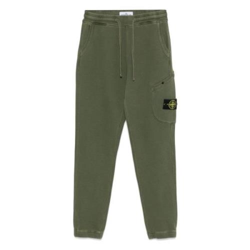 Groene Jogger Zachte Zak Broek Stone Island , Green , Heren