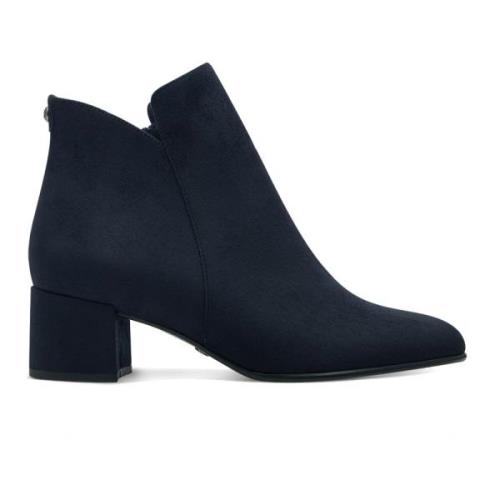 Blauwe Enkellaarsjes met Blokhak Tamaris , Blue , Dames