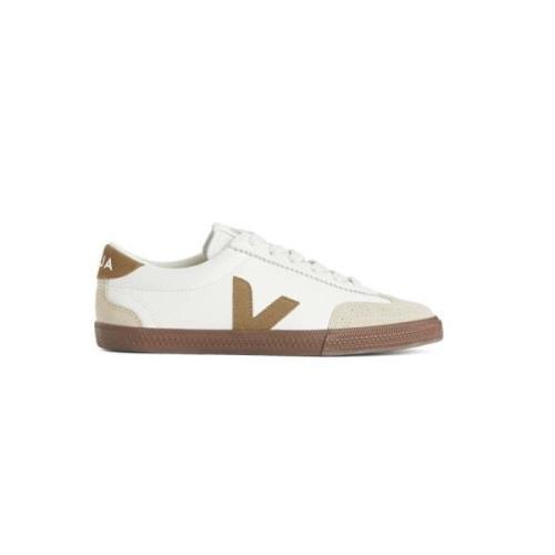 Bruin en beige sneakers Veja , White , Heren