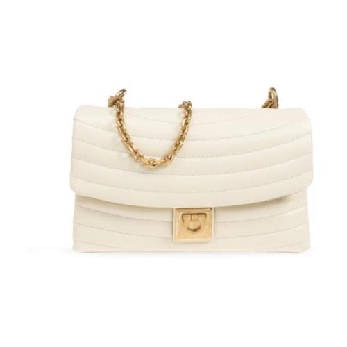 Schoudertas Mat Flap Salvatore Ferragamo , Beige , Dames