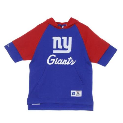 NFL Fleece Hoodie Korte Mouw Blauw Mitchell & Ness , Blue , Heren